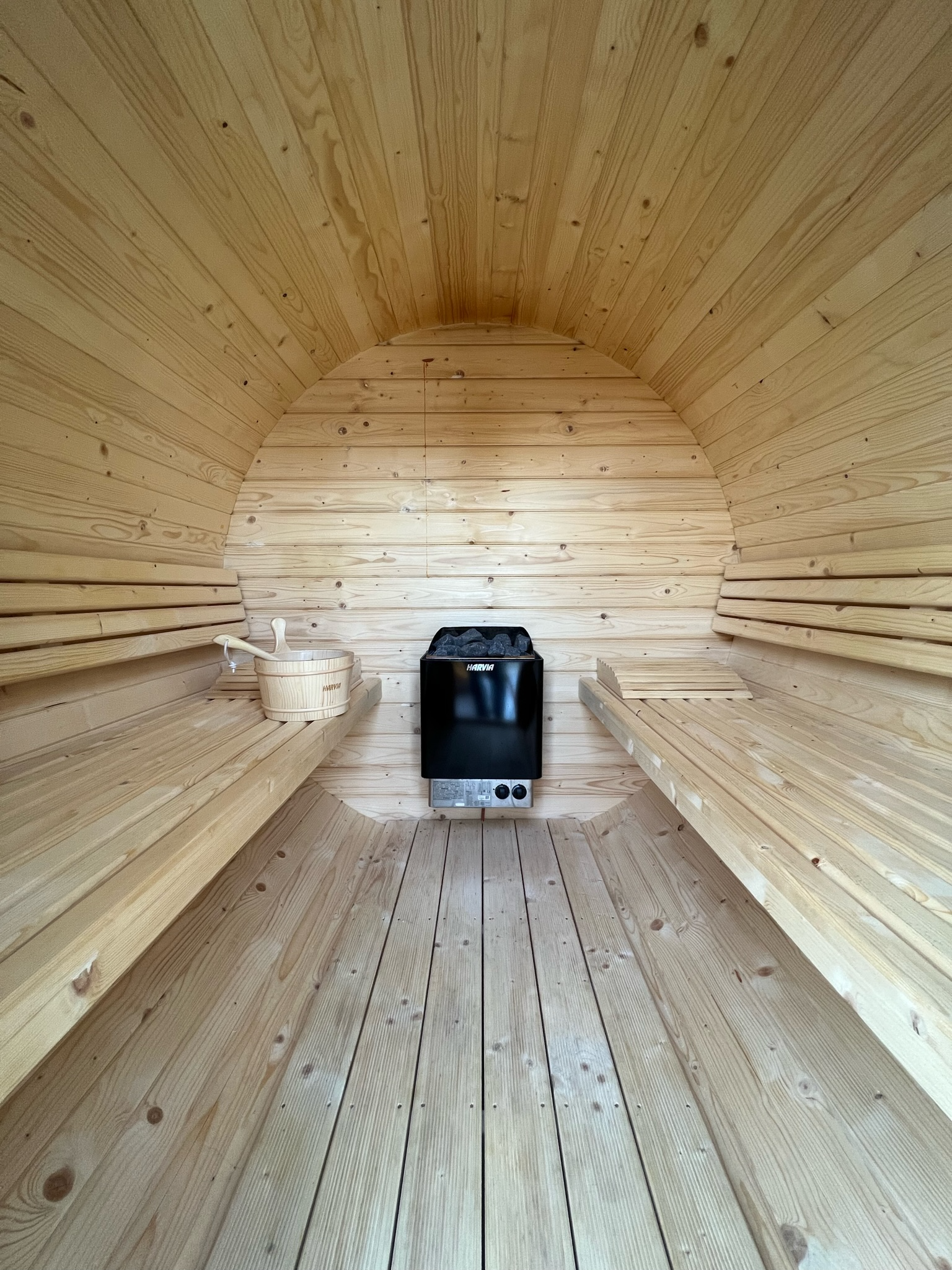 Prywatna sauna fińska w domku na wynajem